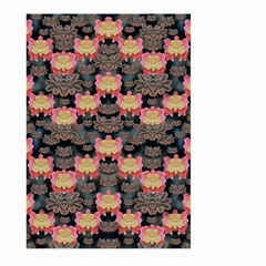 Heavy Metal Meets Power Of The Big Flower Large Garden Flag (two Sides) by pepitasart