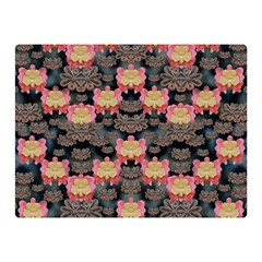 Heavy Metal Meets Power Of The Big Flower Double Sided Flano Blanket (mini)  by pepitasart