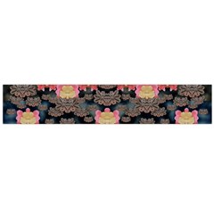 Heavy Metal Meets Power Of The Big Flower Large Flano Scarf  by pepitasart