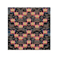 Heavy Metal Meets Power Of The Big Flower Small Satin Scarf (square) by pepitasart