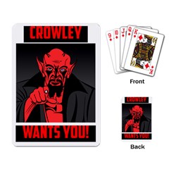 Crowley Wants You! Playing Cards Single Design by fandomtardis