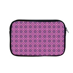 Floral Circles Pink Apple Macbook Pro 13  Zipper Case by BrightVibesDesign