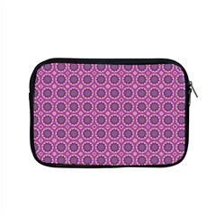 Floral Circles Pink Apple Macbook Pro 15  Zipper Case by BrightVibesDesign