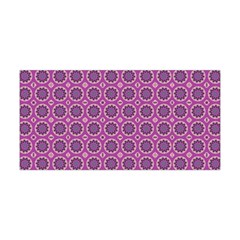 Floral Circles Pink Yoga Headband by BrightVibesDesign