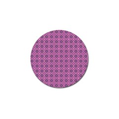 Floral Circles Pink Golf Ball Marker by BrightVibesDesign