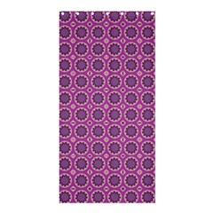 Floral Circles Pink Shower Curtain 36  X 72  (stall)  by BrightVibesDesign