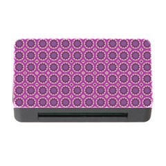 Floral Circles Pink Memory Card Reader With Cf by BrightVibesDesign