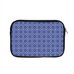 Floral Circles Blue Apple Macbook Pro 15  Zipper Case by BrightVibesDesign