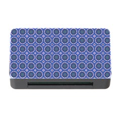 Floral Circles Blue Memory Card Reader With Cf by BrightVibesDesign