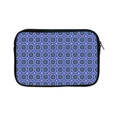 Floral Circles Blue Apple Ipad Mini Zipper Cases by BrightVibesDesign