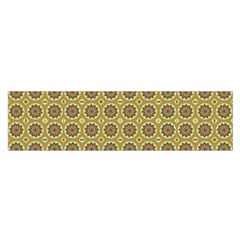 Floral Circles Yellow Satin Scarf (oblong) by BrightVibesDesign