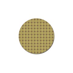 Floral Circles Yellow Golf Ball Marker (4 Pack) by BrightVibesDesign