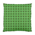 Floral Circles Green Standard Cushion Case (Two Sides) Front