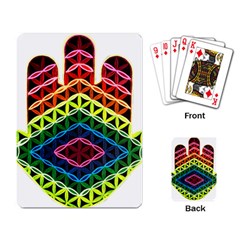 Hamsa Of God Playing Cards Single Design by CruxMagic