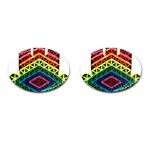 Hamsa of God Cufflinks (Oval) Front(Pair)