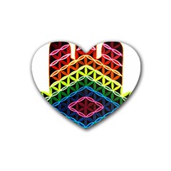 Hamsa Heart Coaster (4 Pack) 