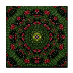 Sunshine Mandala In Rose Heaven Tile Coasters by pepitasart