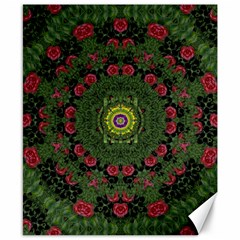 Sunshine Mandala In Rose Heaven Canvas 8  X 10  by pepitasart