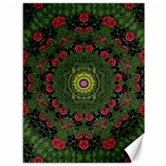 Sunshine Mandala In Rose Heaven Canvas 36  X 48  by pepitasart