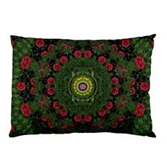 Sunshine Mandala In Rose Heaven Pillow Case by pepitasart