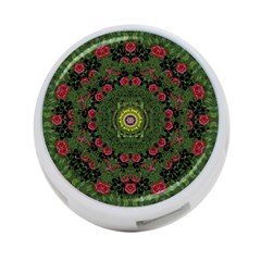 Sunshine Mandala In Rose Heaven 4-port Usb Hub (one Side) by pepitasart