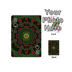 Sunshine Mandala In Rose Heaven Playing Cards 54 (mini) by pepitasart