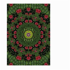 Sunshine Mandala In Rose Heaven Large Garden Flag (two Sides)