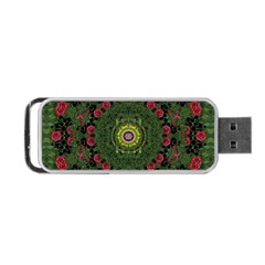 Sunshine Mandala In Rose Heaven Portable Usb Flash (two Sides) by pepitasart