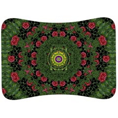 Sunshine Mandala In Rose Heaven Velour Seat Head Rest Cushion by pepitasart