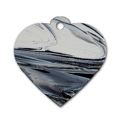 Space Drift Dog Tag Heart (two Sides) by WILLBIRDWELL