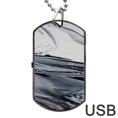 Space Drift Dog Tag Usb Flash (one Side) by WILLBIRDWELL