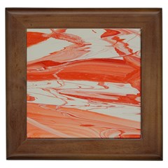 Orange Swirl Framed Tiles by WILLBIRDWELL