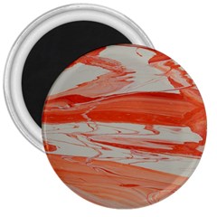 Orange Swirl 3  Magnets by WILLBIRDWELL