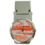 ORANGE SWIRL Money Clip Watches Front