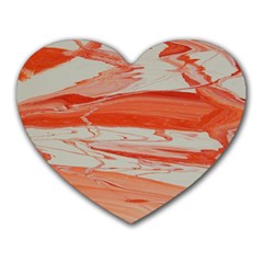 Orange Swirl Heart Mousepads by WILLBIRDWELL