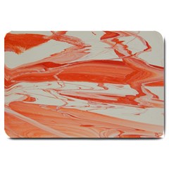 Orange Swirl Large Doormat  by WILLBIRDWELL