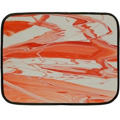 Orange Swirl Fleece Blanket (mini) by WILLBIRDWELL