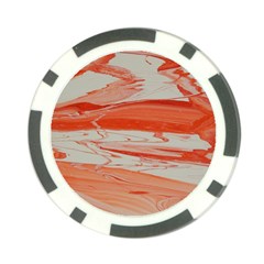 Orange Swirl Poker Chip Card Guard (10 Pack) by WILLBIRDWELL