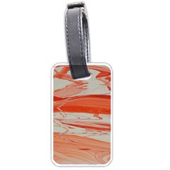 Orange Swirl Luggage Tags (one Side)  by WILLBIRDWELL