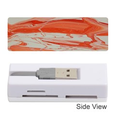 Orange Swirl Memory Card Reader (stick) by WILLBIRDWELL