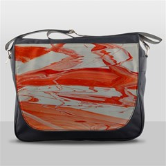 Orange Swirl Messenger Bag by WILLBIRDWELL