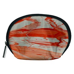 Orange Swirl Accessory Pouch (medium) by WILLBIRDWELL