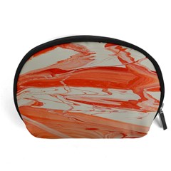 Orange Swirl Accessory Pouch (large) by WILLBIRDWELL