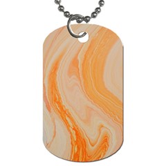 Orange Dog Tag (two Sides) by WILLBIRDWELL