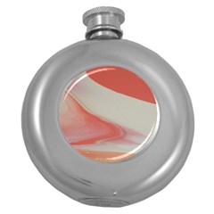 Martian Snow Round Hip Flask (5 Oz) by WILLBIRDWELL