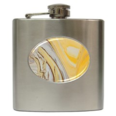 Yellow Jungle Hip Flask (6 Oz) by WILLBIRDWELL