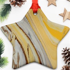 Yellow Jungle Star Ornament (two Sides) by WILLBIRDWELL