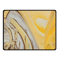 Yellow Jungle Double Sided Fleece Blanket (small)  by WILLBIRDWELL