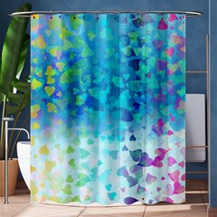 Hearts Colors Shower Curtain 60  X 72  (medium)  by LoolyElzayat