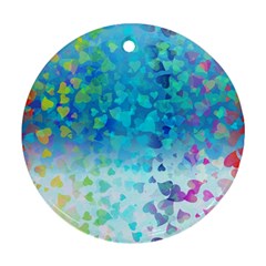 Hearts Colors Ornament (round) by LoolyElzayat